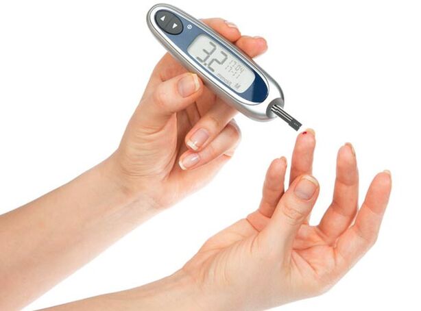 Indicadores de açúcar no sangue com diabetes